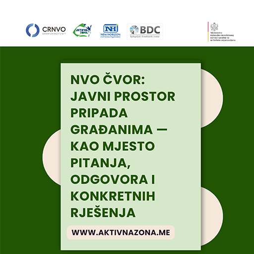 Predstavljamo: NVO ČVOR: Javni prostor pripada građanima – kao mjesto pitanja, odgovora i konkretnih rješenja
