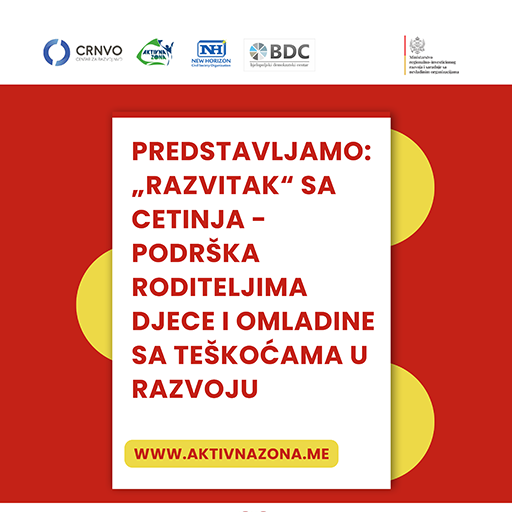 Predstavljamo: „Razvitak“ sa Cetinja – Podrška roditeljima djece i omladine sa teškoćama u razvoju